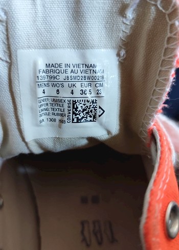 Orjinal 36.5 numara converse özel seri - Görsel 11
