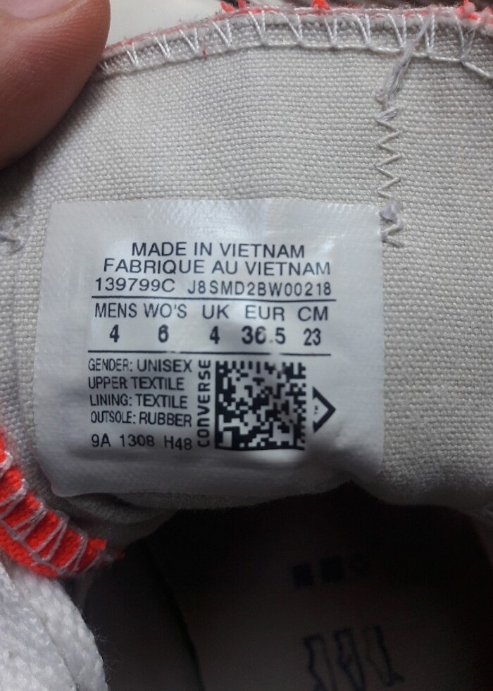 Orjinal 36.5 numara converse özel seri - Görsel 3