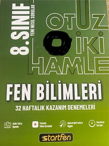 8.sınıf fen bilimleri haftalık kazanım denemesi