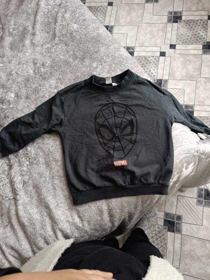 Desenli Gri Çocuk üst - Görsel 2