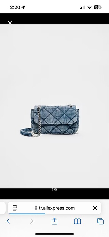 Stradivarius denim çanta