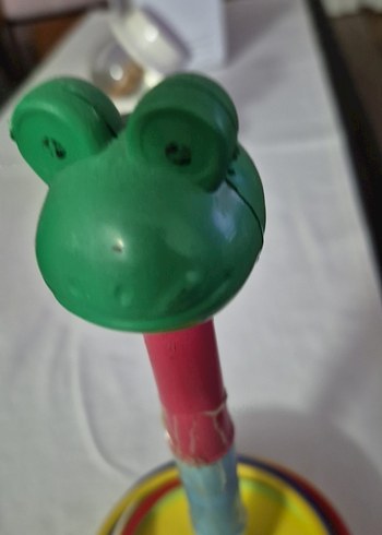 Renkli Kurbağa Temalı Eğitici Halka Oyunu - Görsel 2