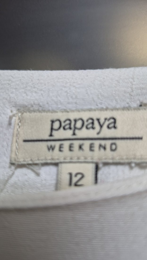 Ofis tipi Kadın Beyaz Keten Kol Detaylı Bluz - Görsel 4