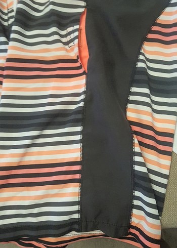 Çizgili Erkek Midi Yüzme Şortu - Görsel 6