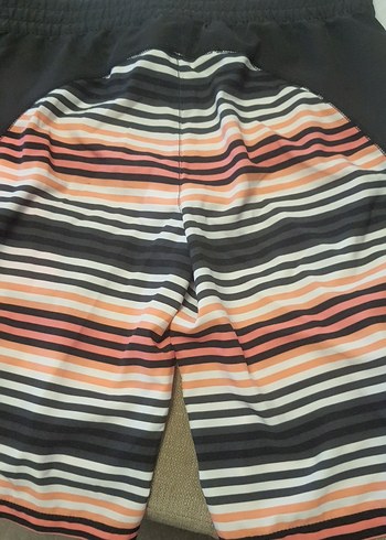 Çizgili Erkek Midi Yüzme Şortu - Görsel 7