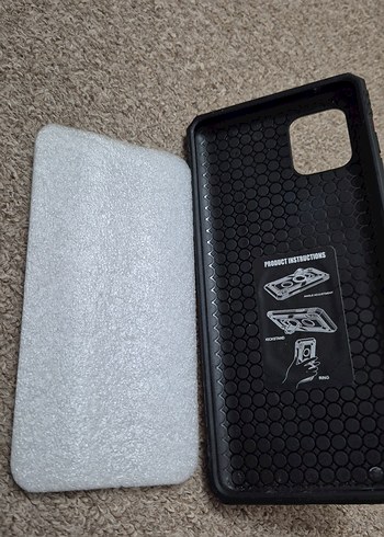 Note 10 Lite Kırmızı Biker Tarzı Telefon Kılıfı - Görsel 3