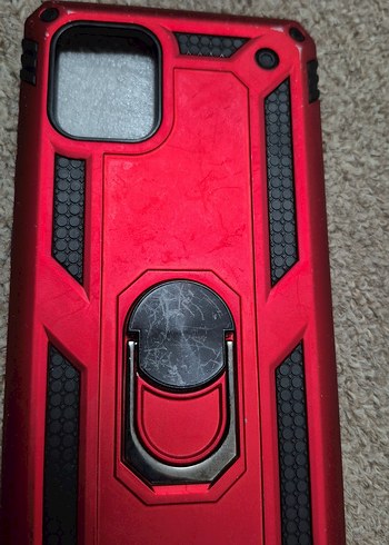 Note 10 Lite Kırmızı Biker Tarzı Telefon Kılıfı - Görsel 4