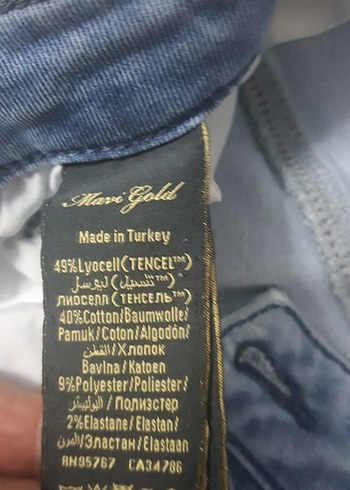 xs Beden Açık mavi Kadın Denim Pantolon