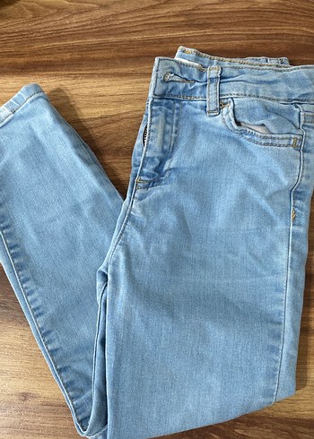 Pastel Mavi Normal Boy erkek çocuk Denim Pantolon