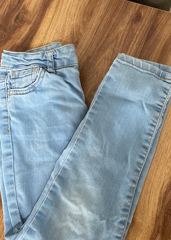 7 Yaş Beden mavi Renk Pastel Mavi Normal Boy erkek çocuk Denim Pantolon