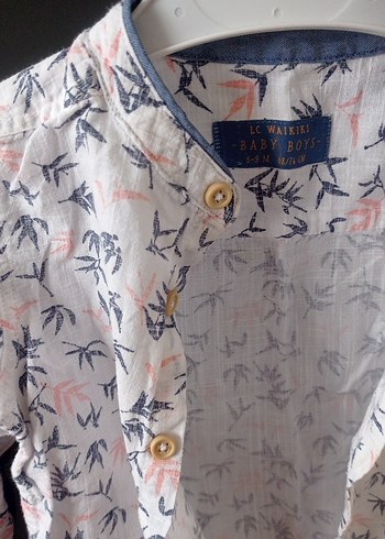 Beyaz Baskılı Pamuklu Erkek Gömlek - Görsel 3