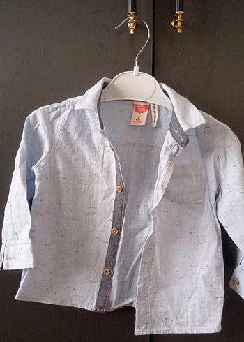 Erkek Çocuk Keten Gömlek - Görsel 2