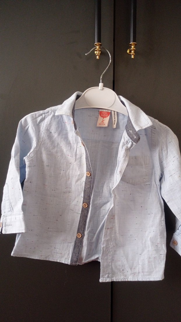 Erkek Çocuk Keten Gömlek - Görsel 2