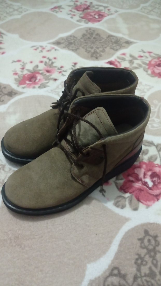 Kahverengi Süet Kadın Dolgu Topuk Bot sıfır - Görsel 2