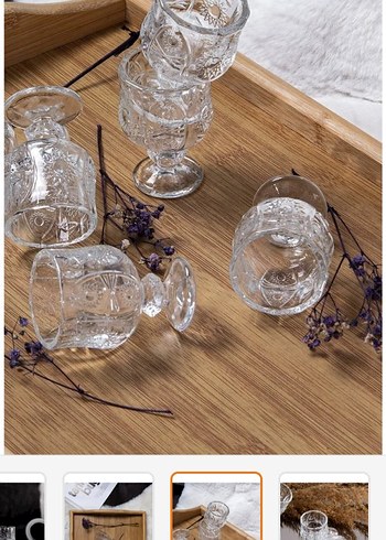 Desenli Şeffaf kahve yani bardagi 12 adet - Görsel 2