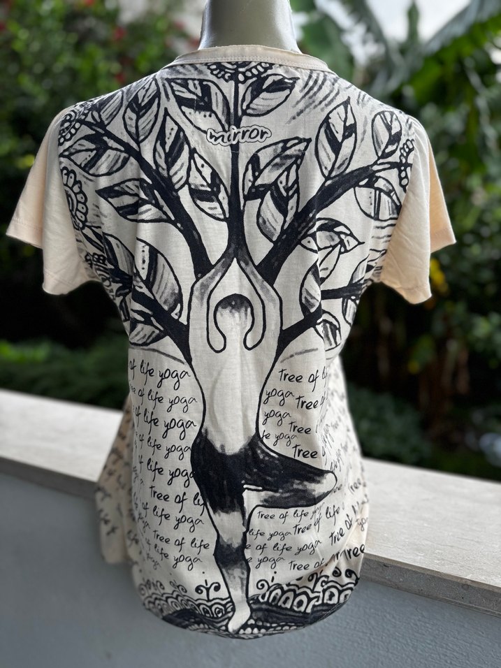 Renkli Baskılı Bohem Uzun Tişört - Görsel 3