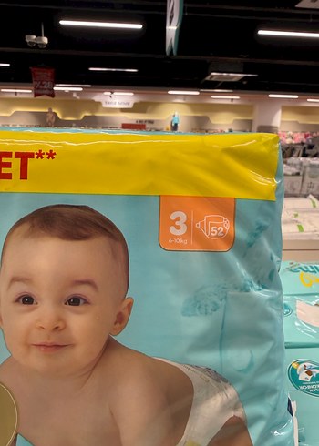 Pampers Prima Premium Care Erkek Bebek Bezi 52'lü - Görsel 2