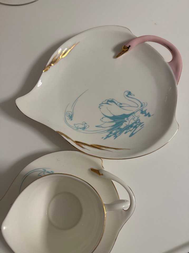 Mikasa Moor Beyaz Kuğu Desenli Pastel Tabak - Görsel 2