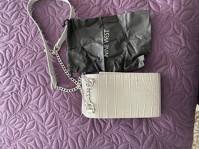 Beden gri Renk Nine west telefon çantası