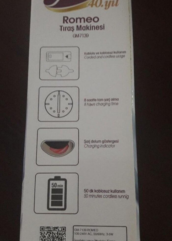 Goldmaster traş makinesi  - Görsel 3