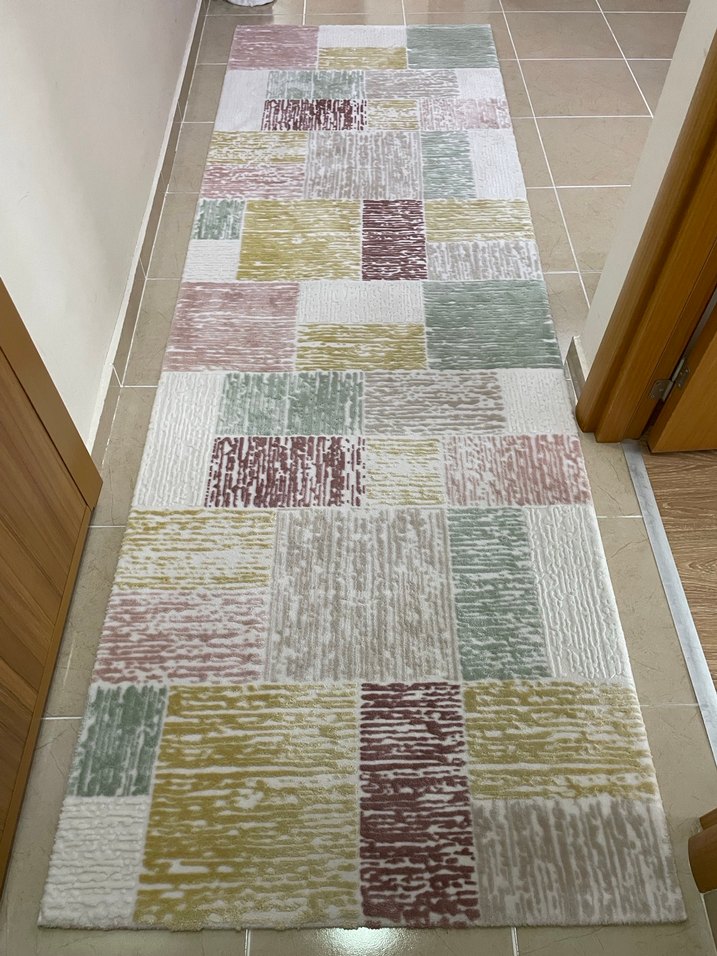 Pastel Renkli Çağdaş Halı - Görsel 2