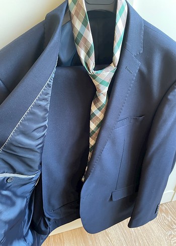 Drapeli Lacivert Erkek Takım Elbise - Suvari - Görsel 2