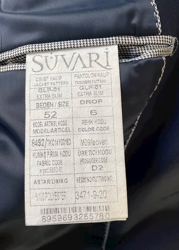 Drapeli Lacivert Erkek Takım Elbise - Suvari - Görsel 5