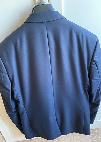 Drapeli Lacivert Erkek Takım Elbise - Suvari - Görsel 4