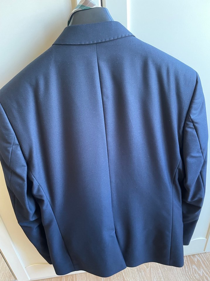 Drapeli Lacivert Erkek Takım Elbise - Suvari - Görsel 4