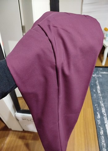 Kaside Bordo Kadın Kumaş Pantolon - Görsel 2