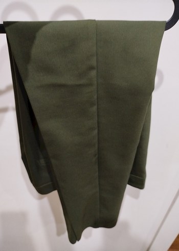 Kadın Haki Kumaş Pantolon - Görsel 5