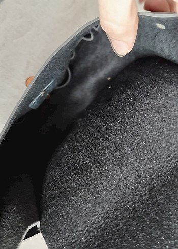 Siyah Deri Tokalı Kadın Çanta - Görsel 4