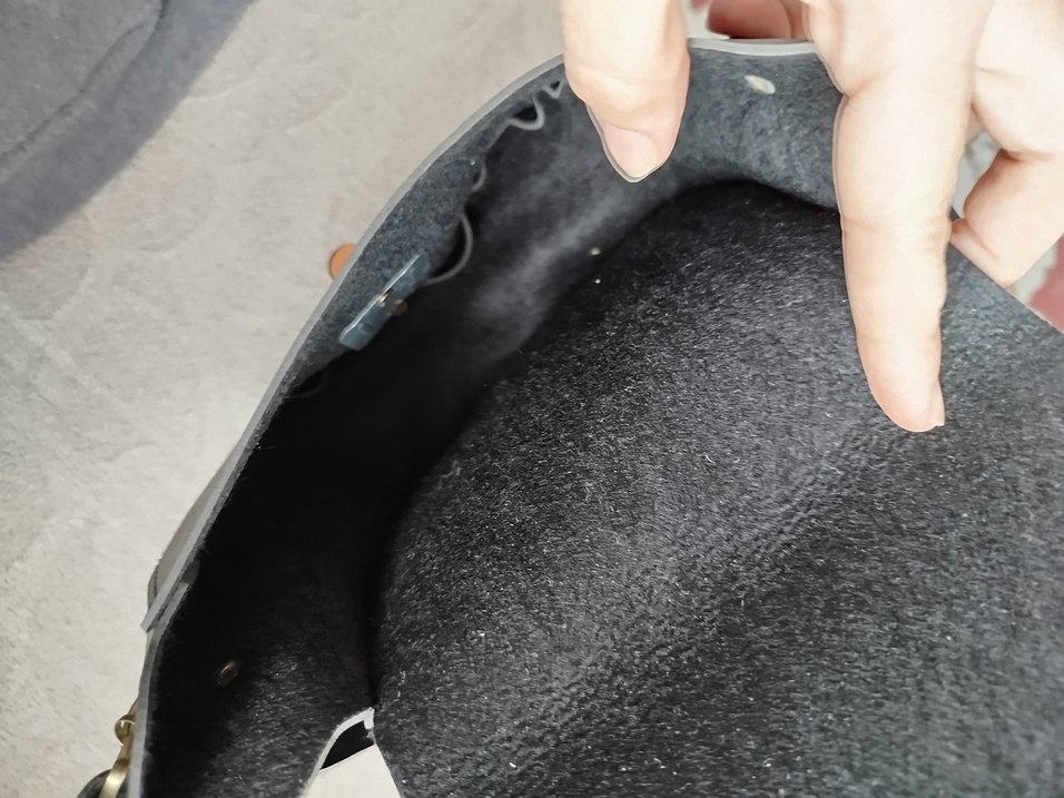 Siyah Deri Tokalı Kadın Çanta - Görsel 4