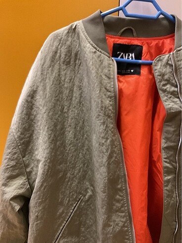 s Beden Zara yeşil bomber ceket