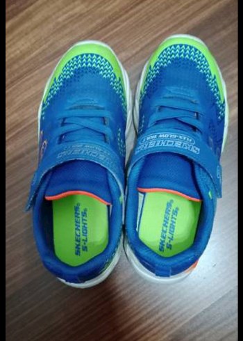 Çocuk Renkli Baskılı Mavi Spor Ayakkabı - Görsel 6