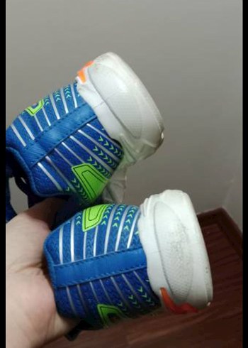 Çocuk Renkli Baskılı Mavi Spor Ayakkabı - Görsel 4