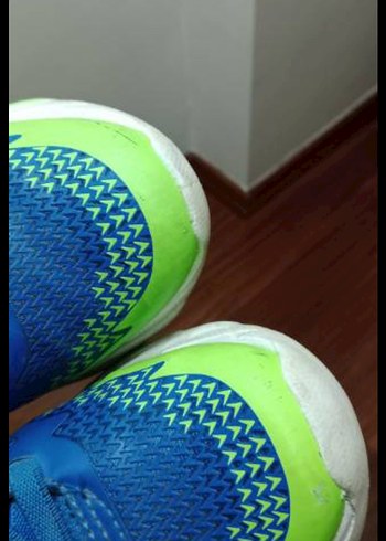 Çocuk Renkli Baskılı Mavi Spor Ayakkabı - Görsel 3