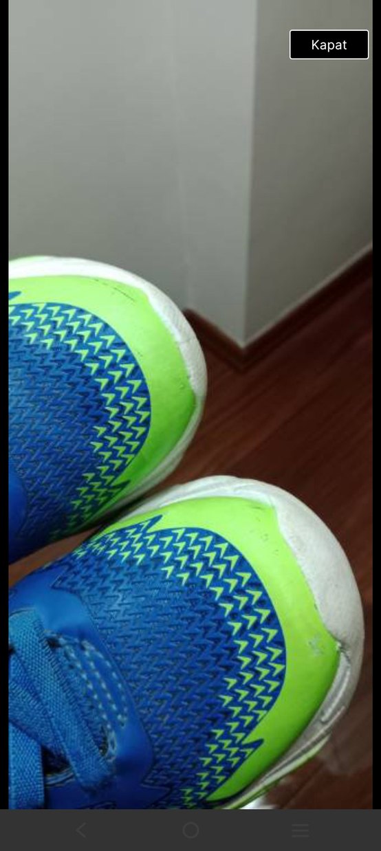 Çocuk Renkli Baskılı Mavi Spor Ayakkabı - Görsel 3