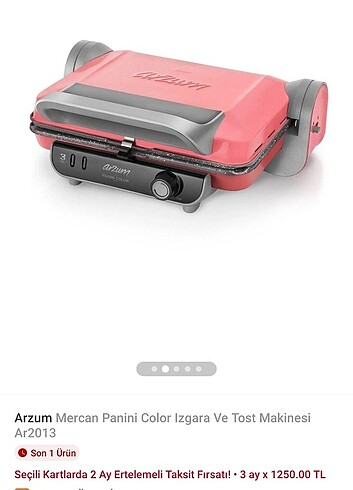 Arzum tost makinesi 