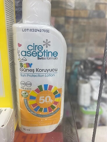 Cire aseptine çocuk güneş kremi