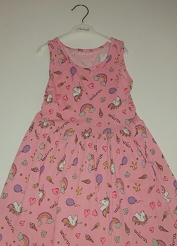 Unicorn lu pembe elbise 