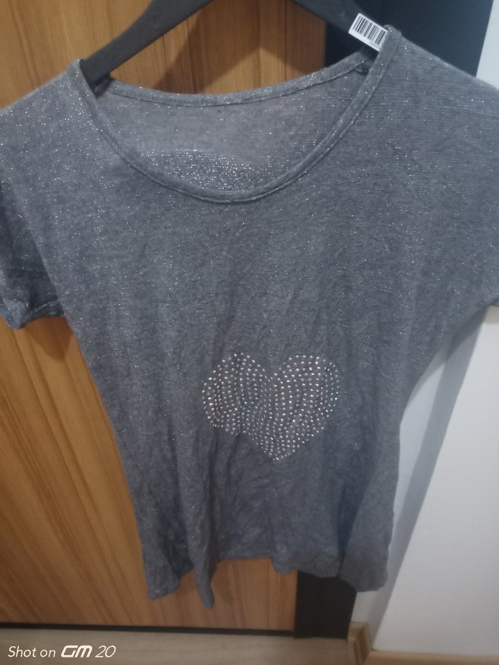 Payet Detaylı köyü Gri  Tişört - Görsel 3