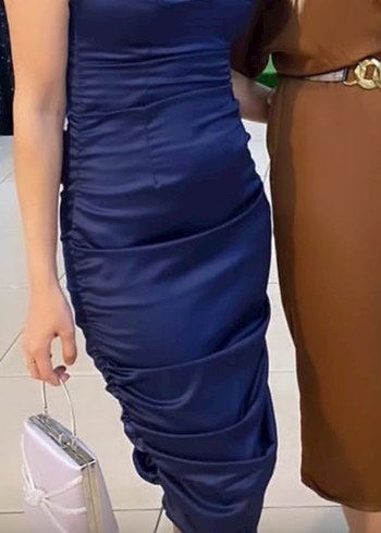 Lacivert Abiye Elbise