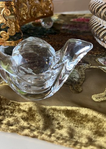 Küçük Cam kuş obje - Görsel 3