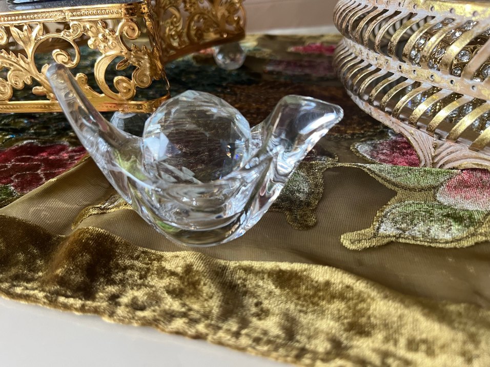 Küçük Cam kuş obje - Görsel 3