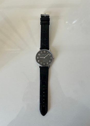 Klasik Siyah Deri Erkek Kol Saati - Görsel 2