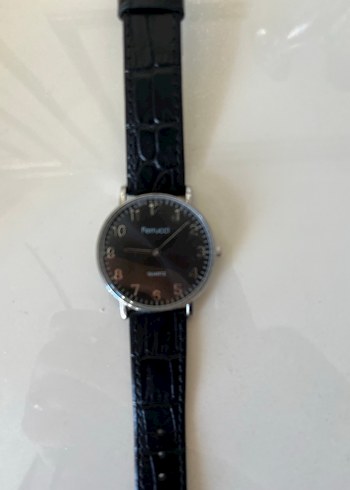 Klasik Siyah Deri Erkek Kol Saati - Görsel 3