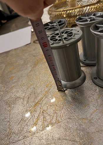 Gri Plastik Mobilya Ayağı 4'lü Set - Görsel 2