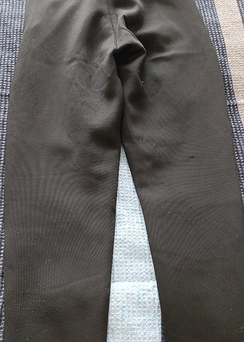 Gri Kadın Kumaş Pantolon Velcro Detaylı