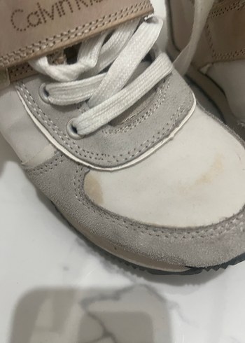 Bej Calvin Klein Kadın Dolgu Topuklu Spor Ayakkabı - Görsel 2